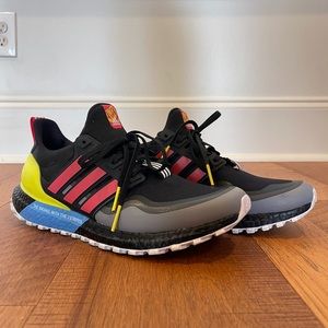 Adidas Ultra Boost All Terrain Mens Size 10.5 Black Shock Red Yellow
